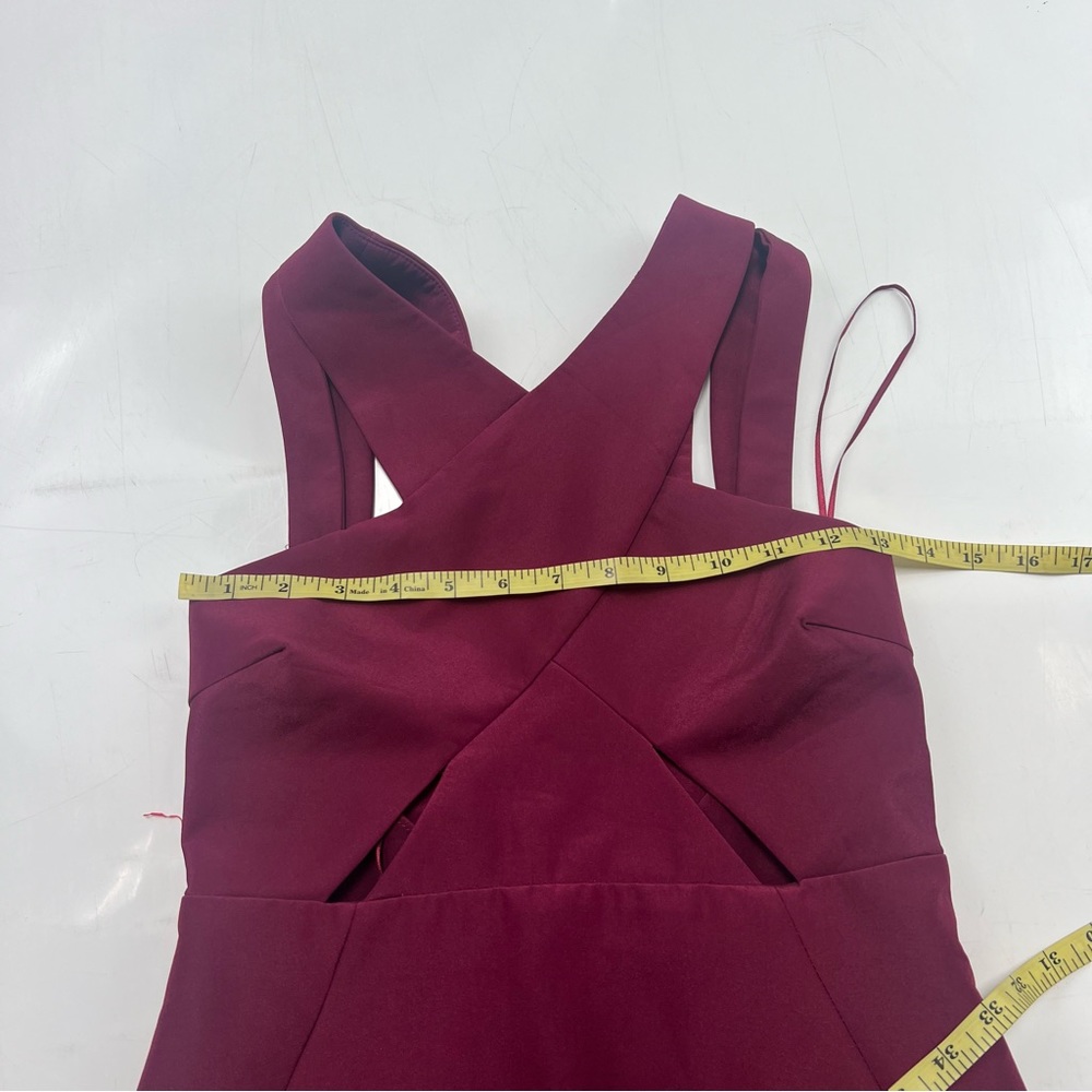 stylestalker women’s burgundy rhythm midi dress S NWT L107-40 - Picture 4 of 8